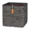 Capi Plantenbak Vierkant Nature Rib NL - L50 X B50 X H50cm - Antraciet