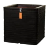 Capi Plantenbak Vierkant Nature Row NL - L30 X B30 X H30cm - Zwart
