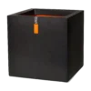 Capi Plantenbak Vierkant Urban Smooth NL - L40 X B40 X H40cm - Zwart