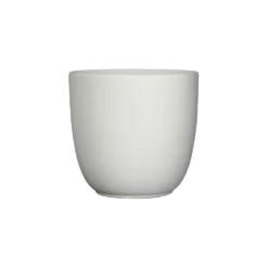 Bloempot Tusca - D25 X H23cm - Mat Wit