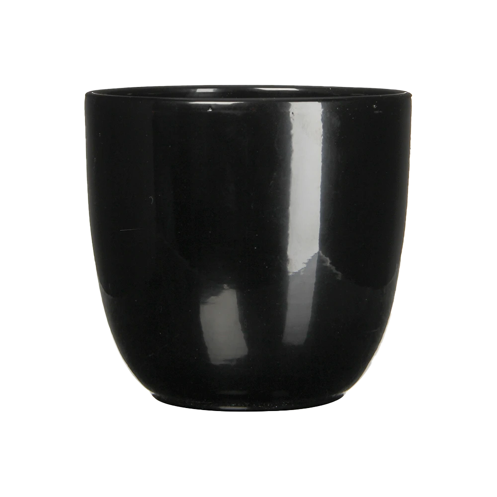 Bloempot Tusca - D28 X H25cm - Zwart 1 Bloempot Tusca - D28 X H25cm - Zwart