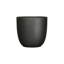 Bloempot Tusca - D25 X H23cm - Mat Zwart