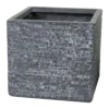 Plantenbak Utah Cubi - L56 X B56 X H46cm - Donkergrijs