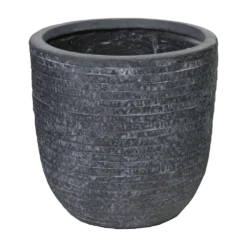 Bloempot Utah Egg - D42 X H41cm - Donkergrijs