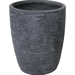 Bloempot Utah Egg High - D42 X H52cm - Donkergrijs