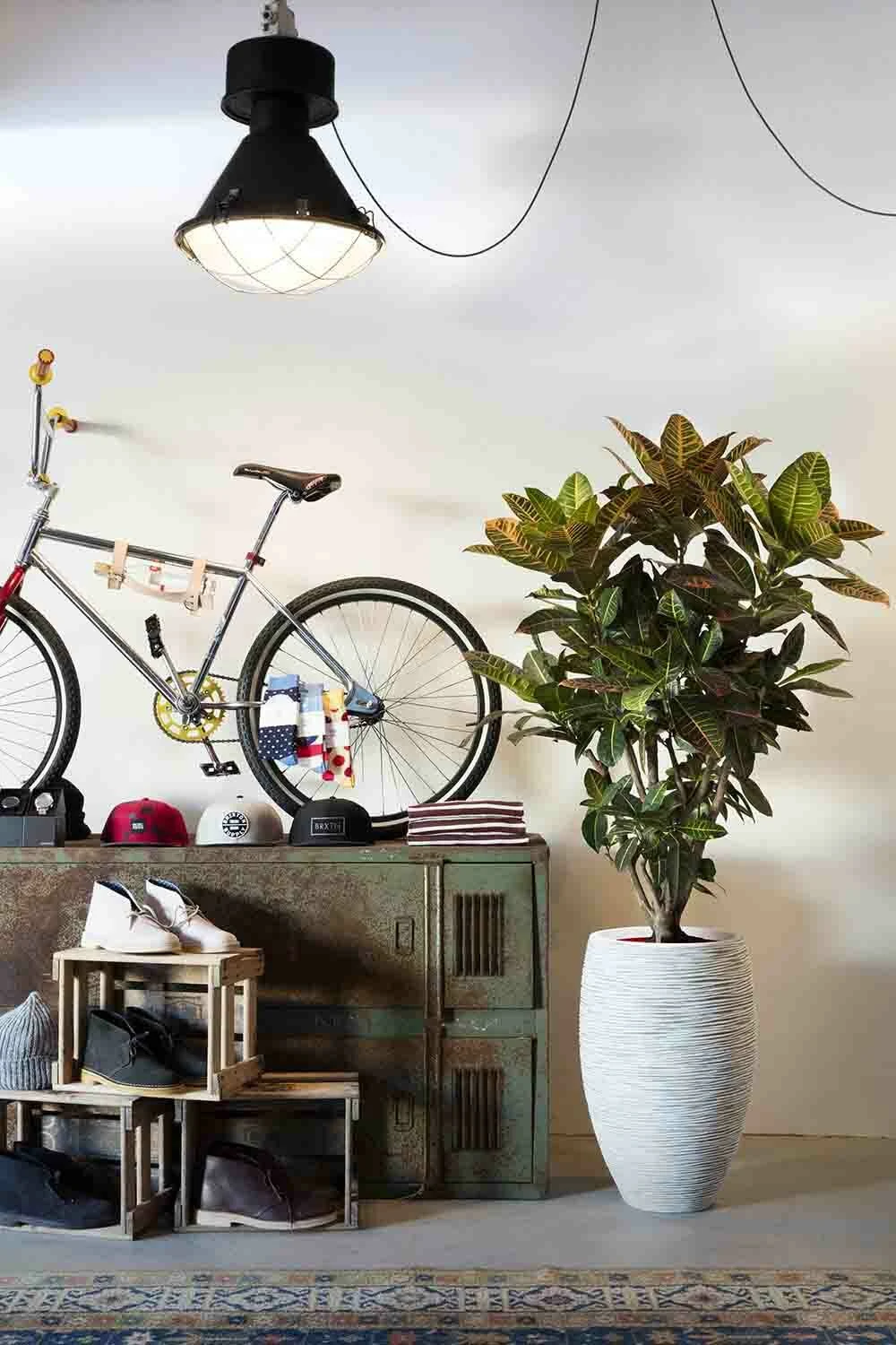 Capi Bloempot Hoog Nature Elegant Deluxe Rib NL - D38 X H58cm - Ivoor - Afbeelding 3