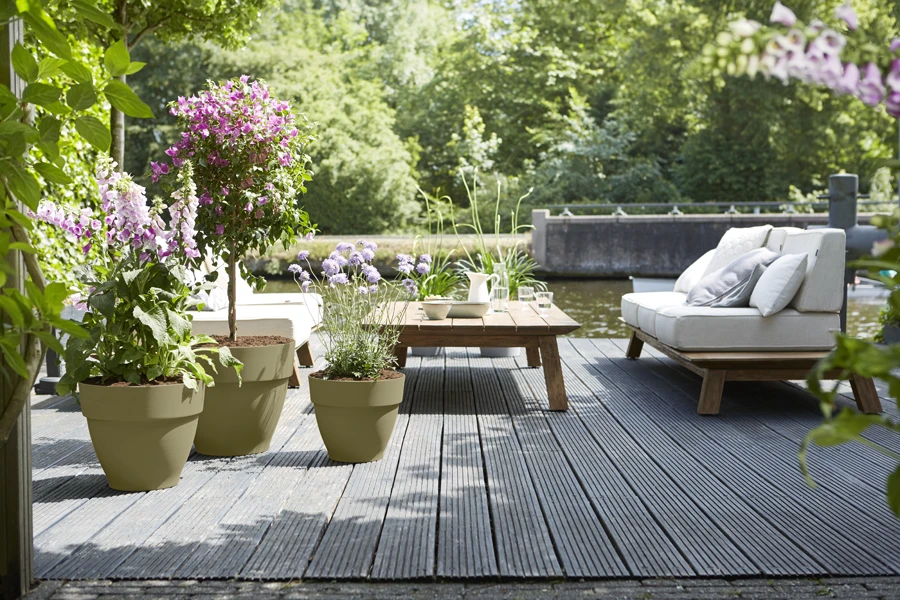 Bloempot Elho Vibia Campana Rond 55cm - Saliegroen 4 Bloempot Elho Vibia Campana Rond 55cm - Saliegroen - Afbeelding 4