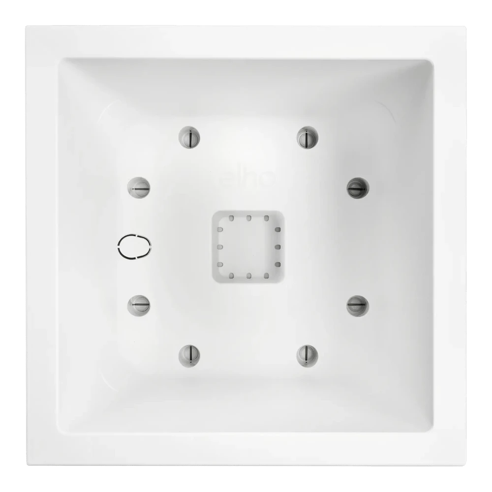 Elho Vivo Next Vierkant Wielen 40cm - Wit 3 Elho Vivo Next Vierkant Wielen 40cm - Wit - Afbeelding 3