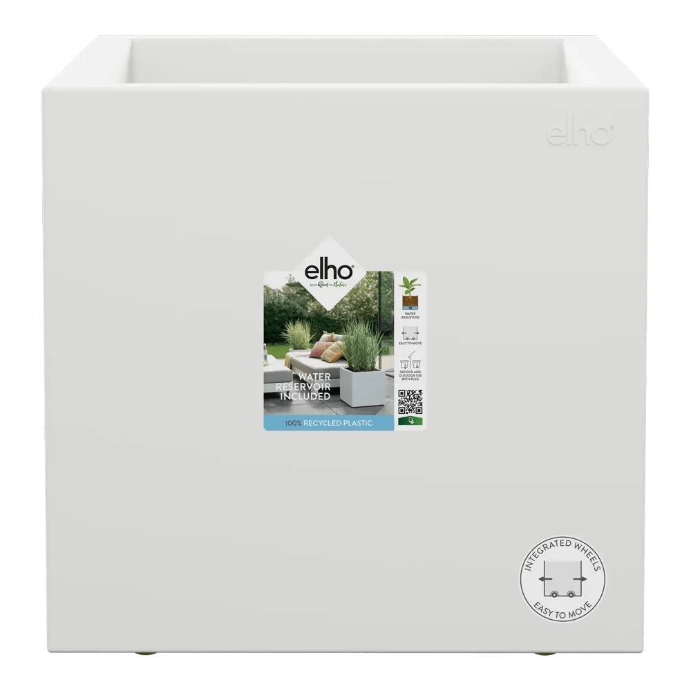 Elho Vivo Next Vierkant Wielen 40cm - Wit 4 Elho Vivo Next Vierkant Wielen 40cm - Wit - Afbeelding 4