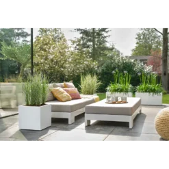 Elho Vivo Next Vierkant Wielen 40cm - Wit 13 Elho Vivo Next Vierkant Wielen 40cm - Wit -Natuur Hoek Verkoop vivo next vierkant wielen 40cm wit 7 1