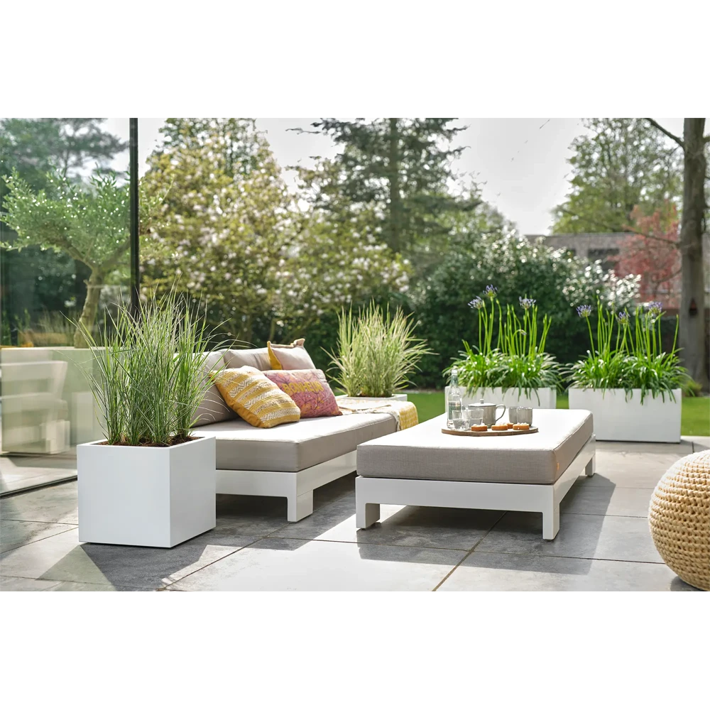 Elho Vivo Next Vierkant Wielen 40cm - Wit 7 Elho Vivo Next Vierkant Wielen 40cm - Wit - Afbeelding 7